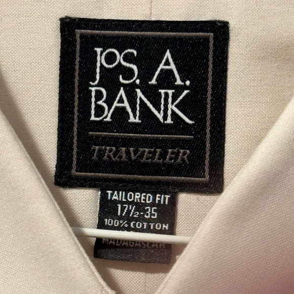Jos. A. Bank Traveler’s Collection Cream Dress Shirt - Picture 4 of 4